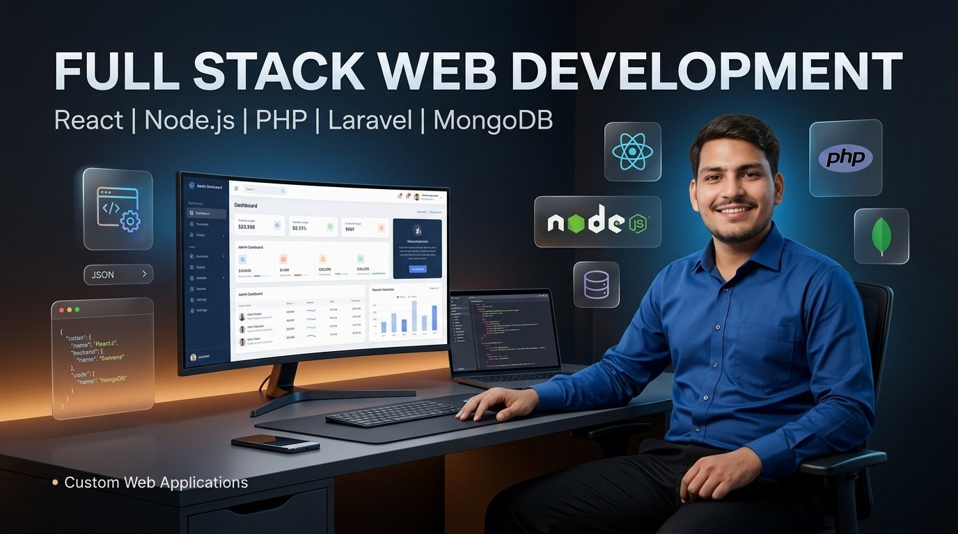 I will develop a custom full stack web application